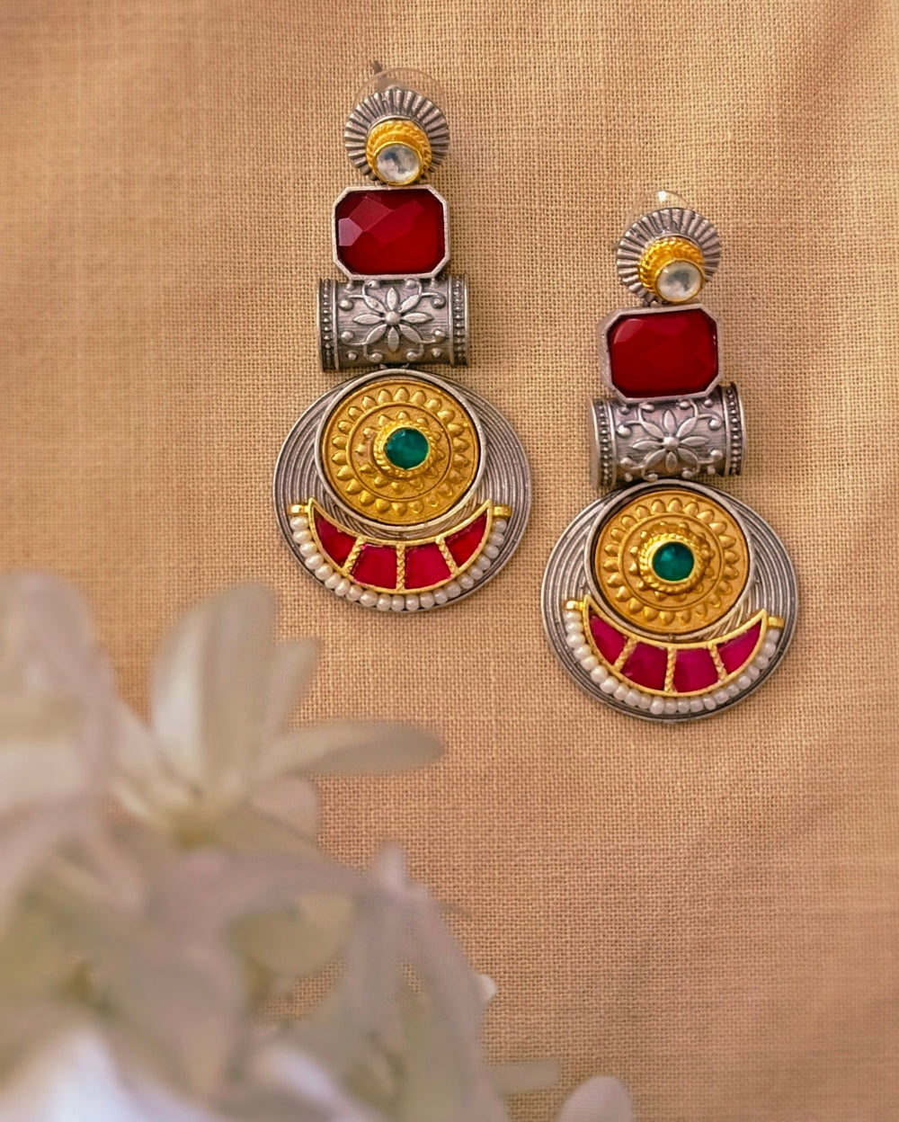 Reya Kundan Earrings