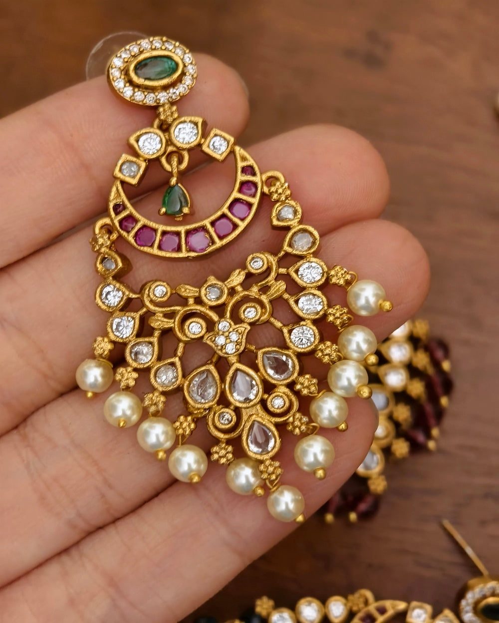 Amrita Golden Dangler
