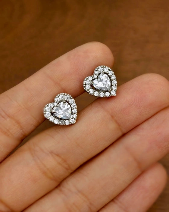 Anya AD Heart Shape Studs