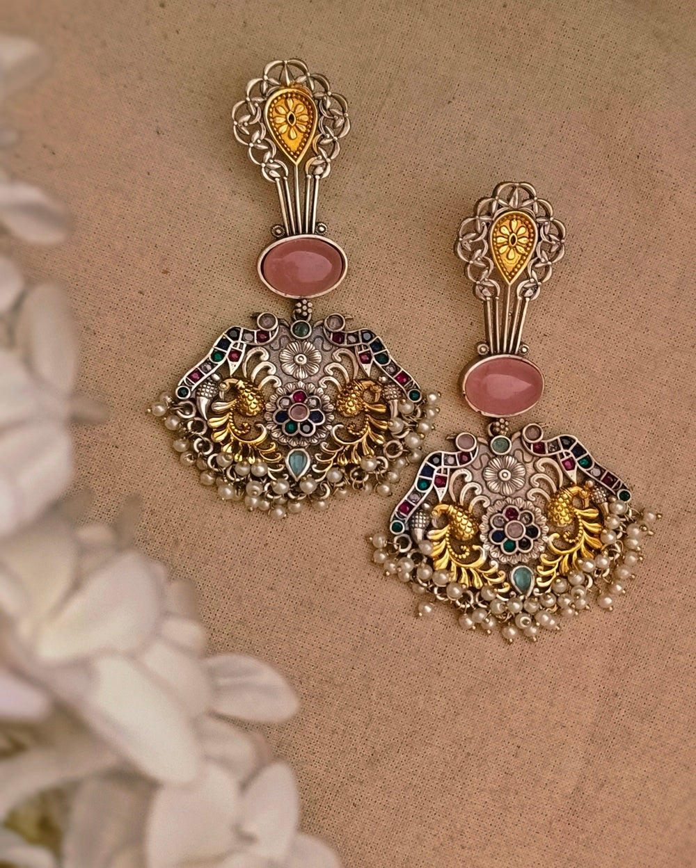 Amala Dual tone Danglers