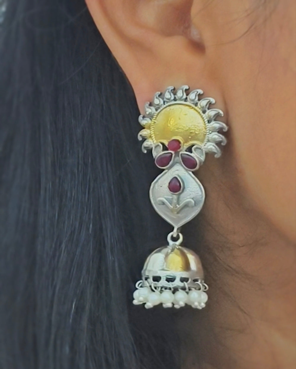 Komal Dual Tone Jhumki