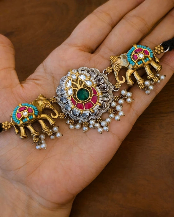 Ruhi Dualtone Kundan Choker