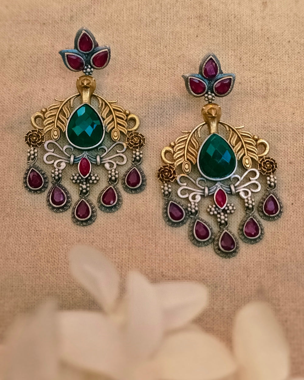 Chandana Dual tone Danglers