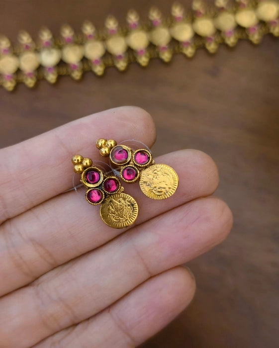 Prisha Temple Coin Choker