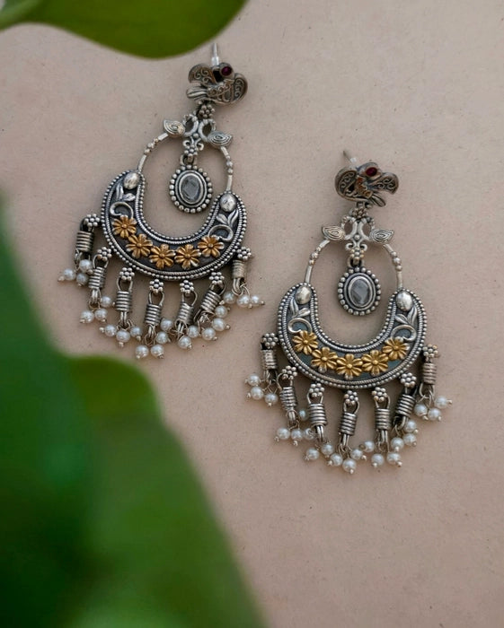 Chara Dual tone Danglers