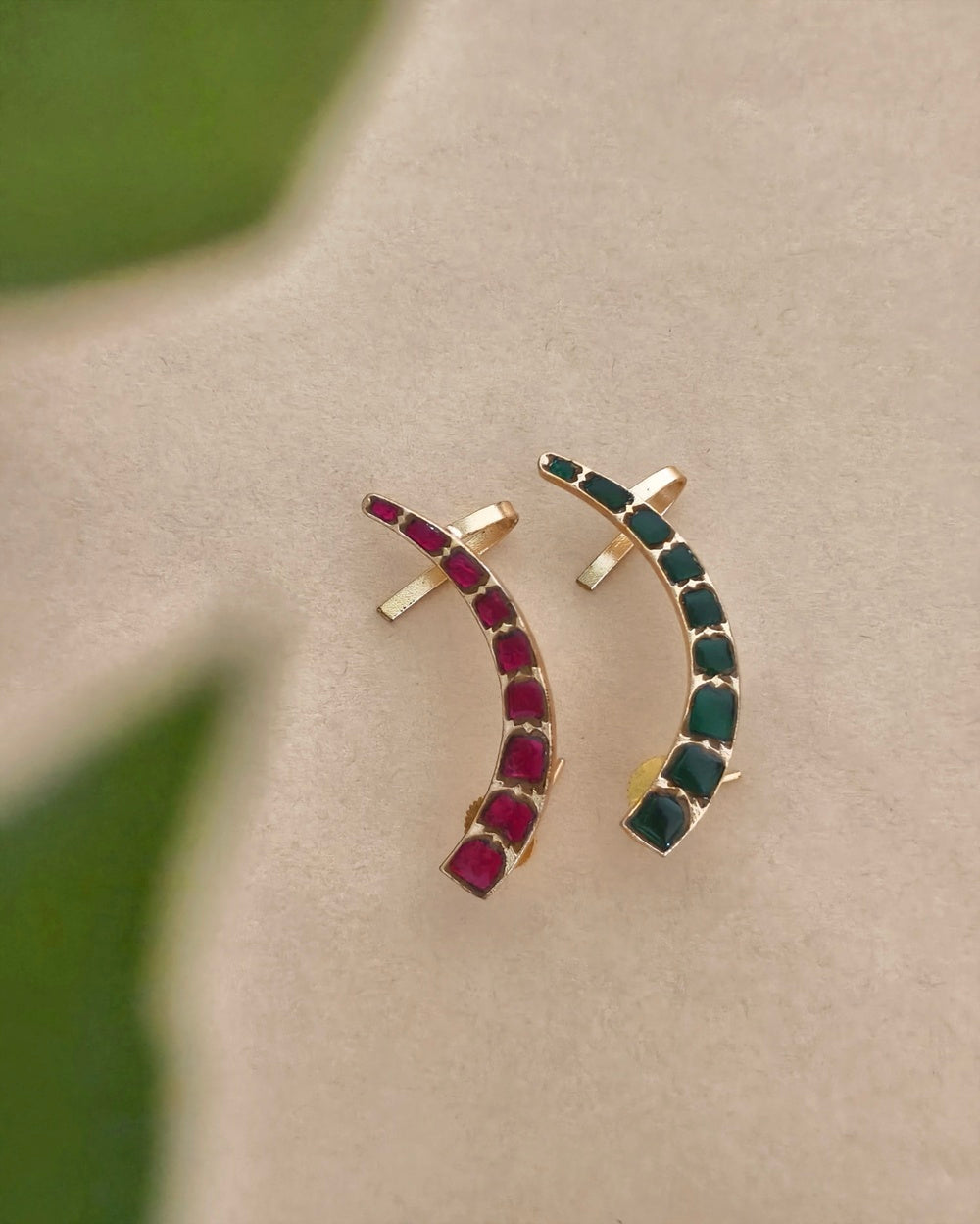 Ekta Golden Earcuff