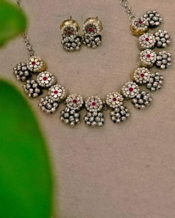 Sudiksha Necklace & Ring Bracelet Set Combo