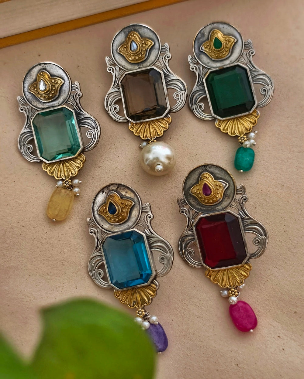 Jigyasa Dual tone Danglers