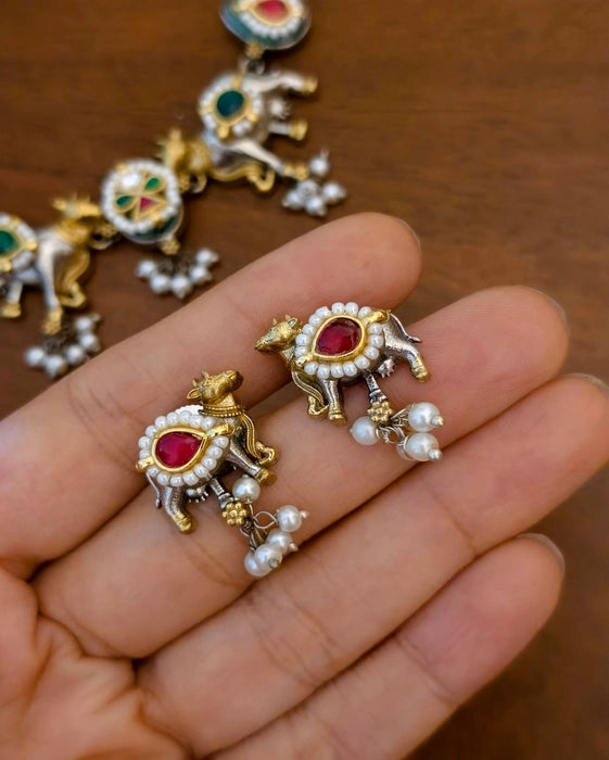 Nandi Dualtone Kundan Choker