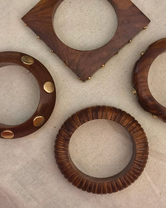 Reva Wooden Stacking Bangle
