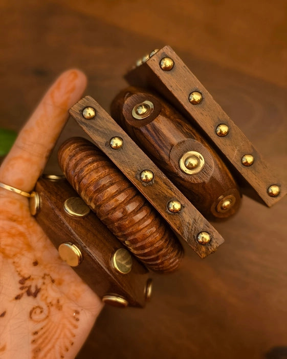 Reva Wooden Stacking Bangle