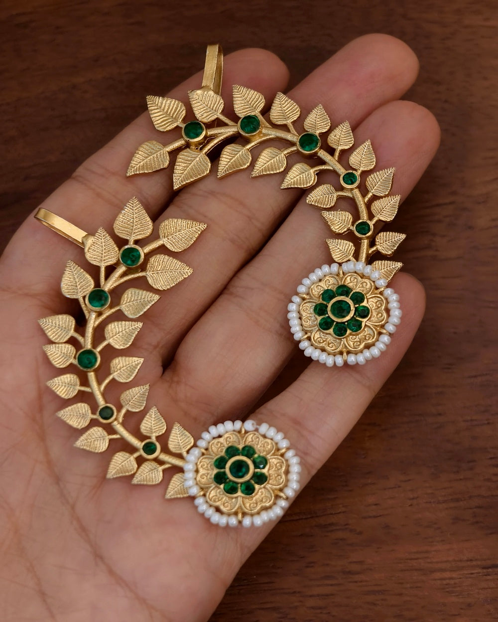 Barkha Golden Earcuff