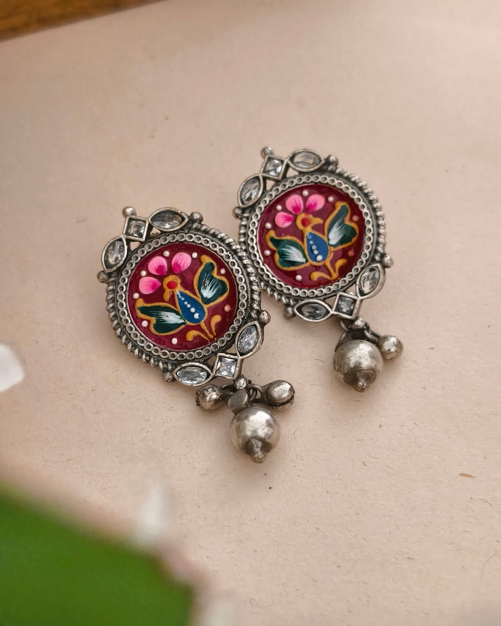 Ikshu Meenakari Danglers