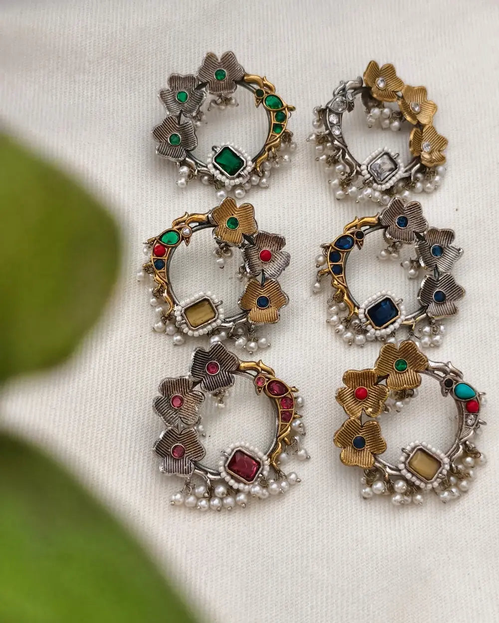 Chandana Dual tone Danglers