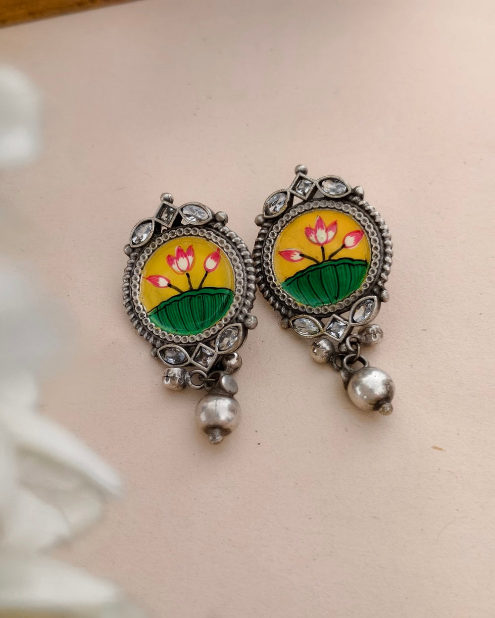 Ikshu Meenakari Danglers