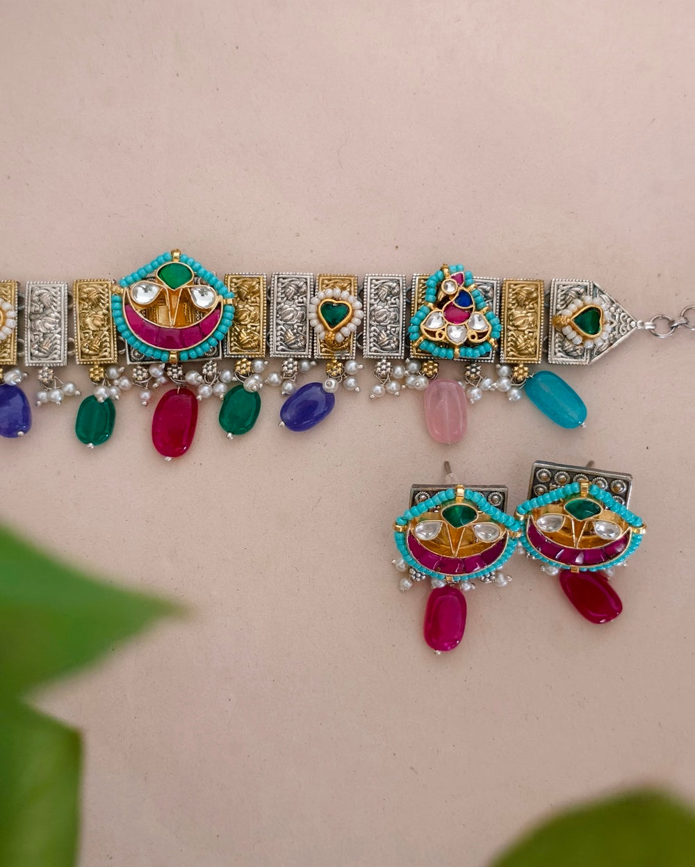Tanvi Dual Tone Kundan Choker