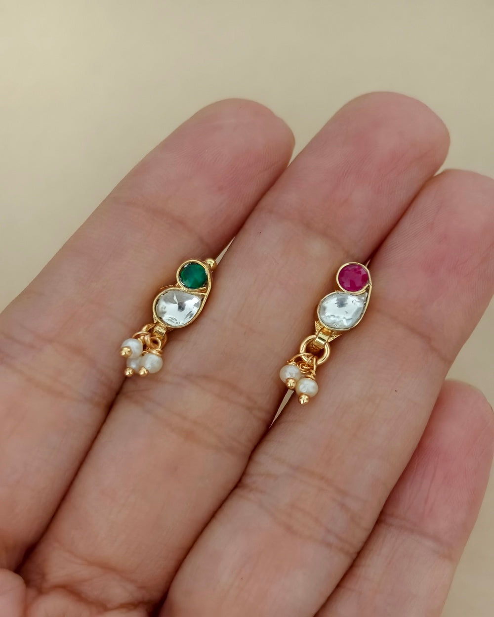 Laksha Kundan Nose Pin