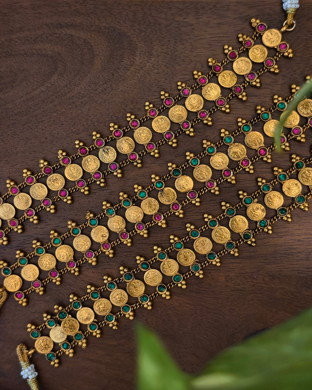 Prisha Temple Coin Choker