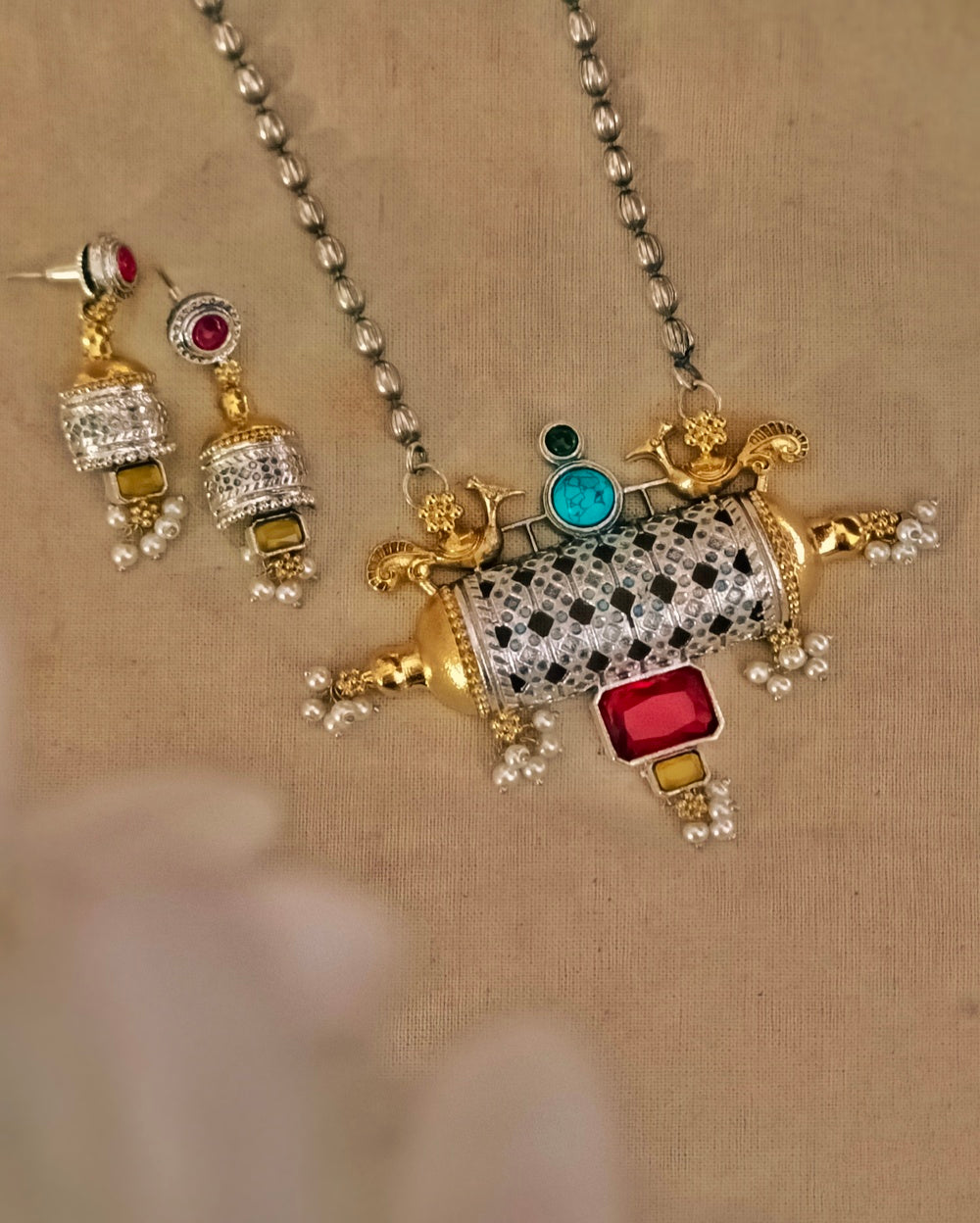 Bala Dual tone  Necklace