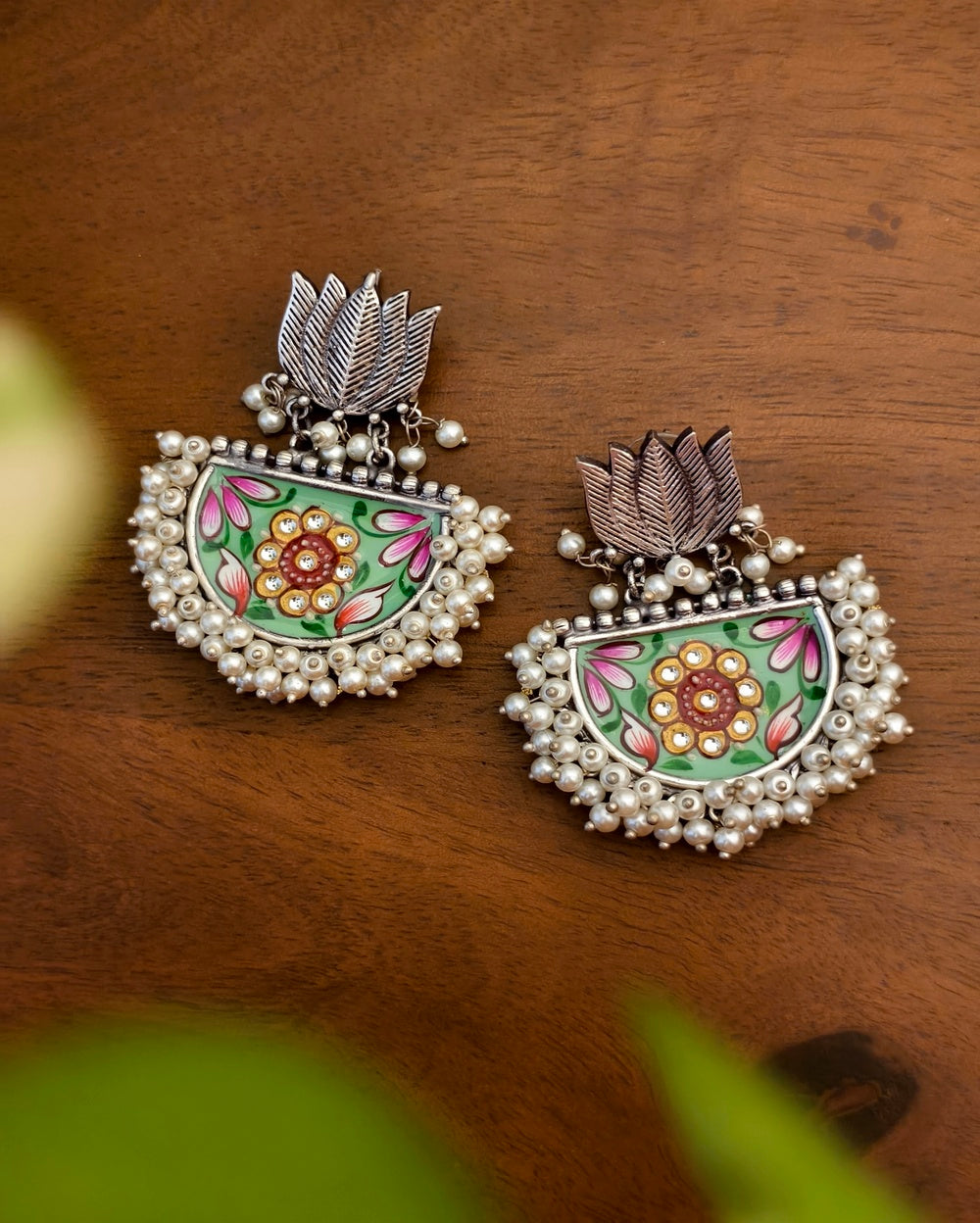 Lotus Meenakari Dangler