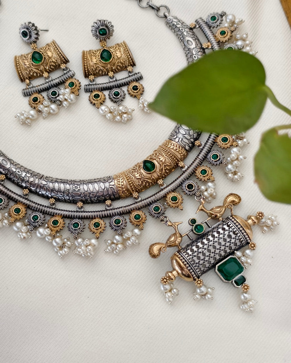 Zeana Dual tone Necklace