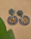 Radha Krishna Dual Tone Dangler