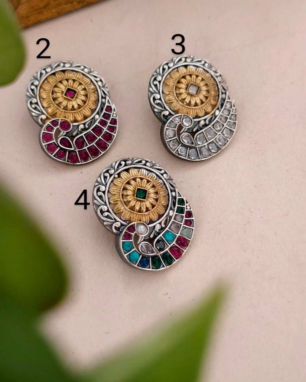 Gangavathi Dual tone Studs