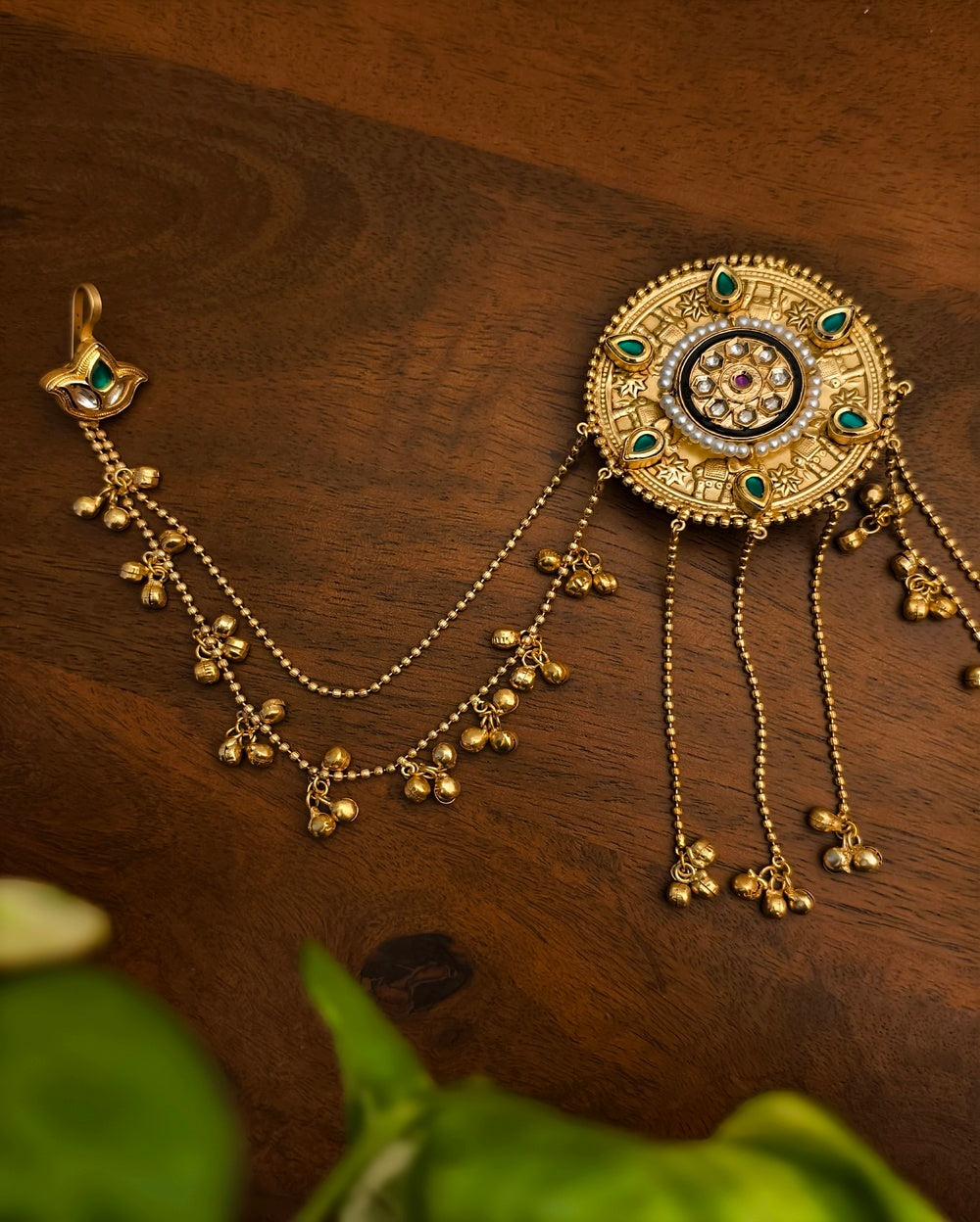 Hair Bun Pin With Earchain