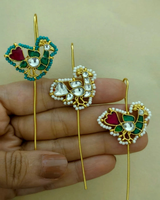 Peacock Needle Earcuff