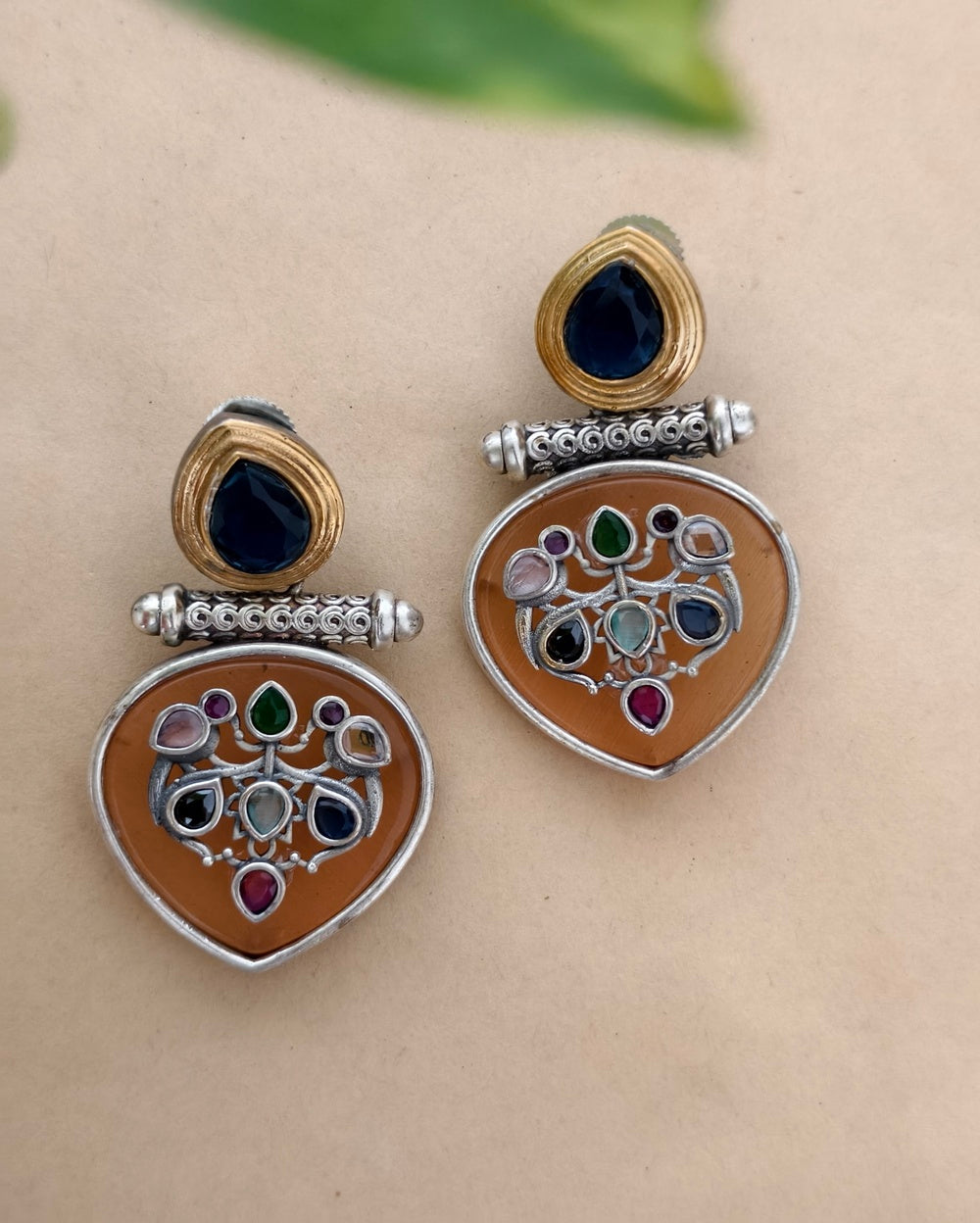 Jiasha Dual tone Danglers
