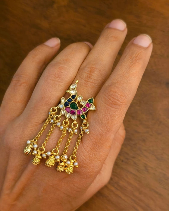 Hiral Rajwadi Golden Ring