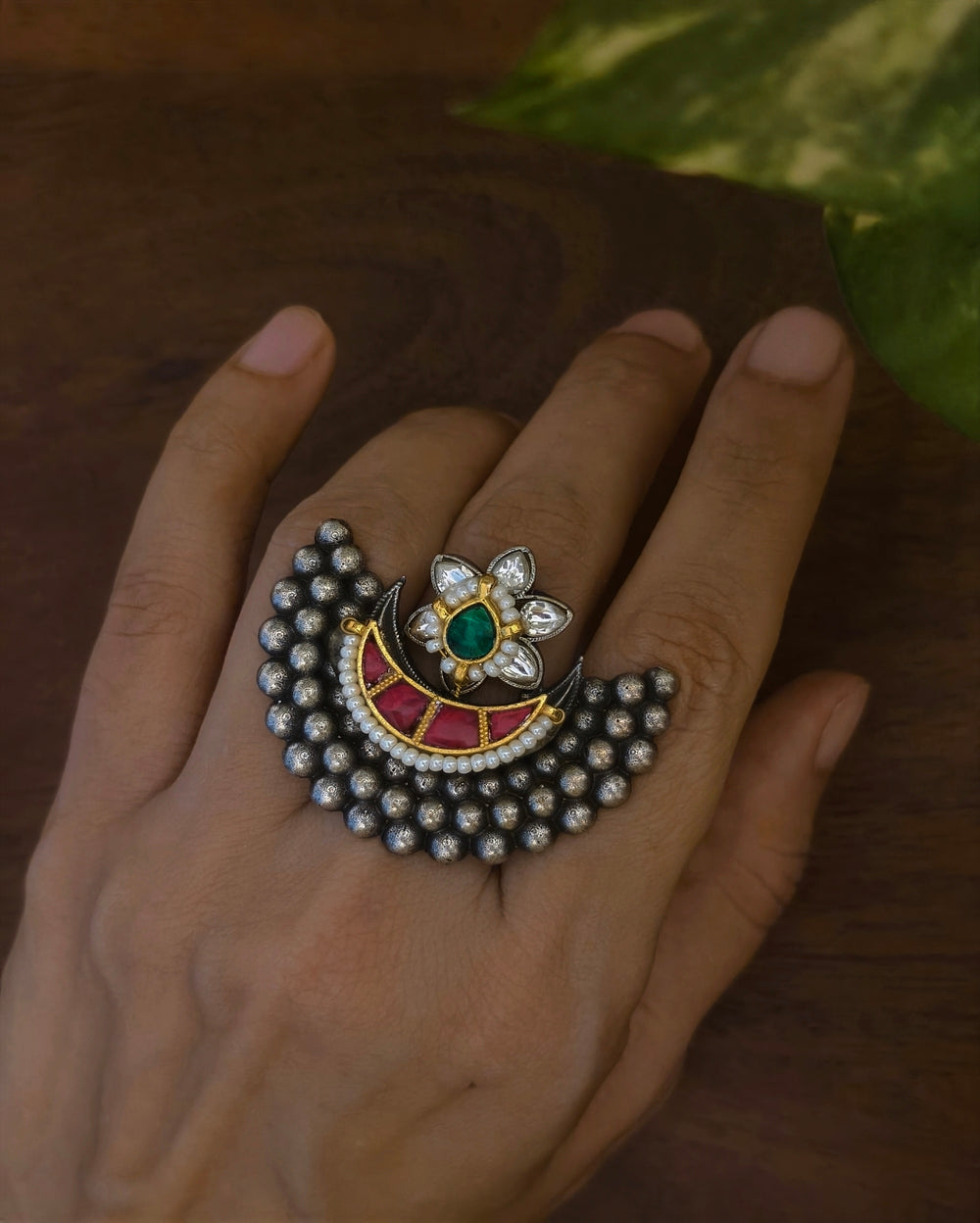 Minakshi Kundan Ring