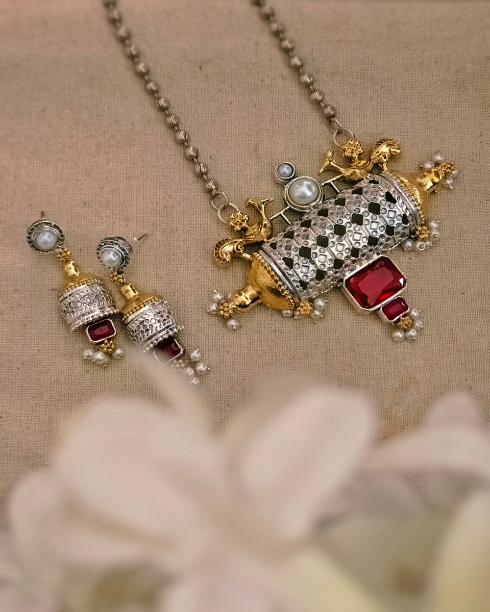 Bala Dual tone  Necklace