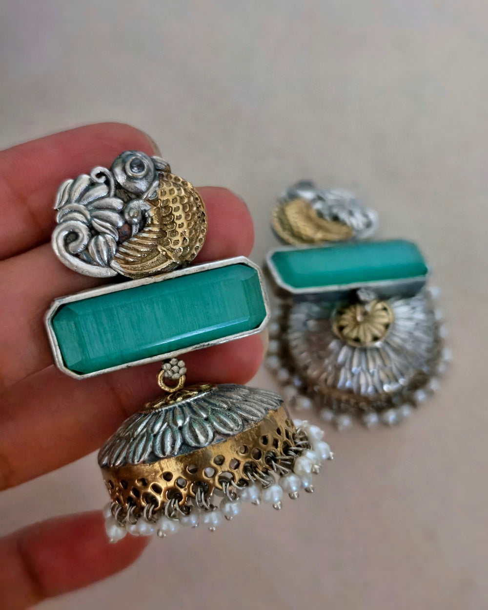 Charithra Dual tone Jhumki