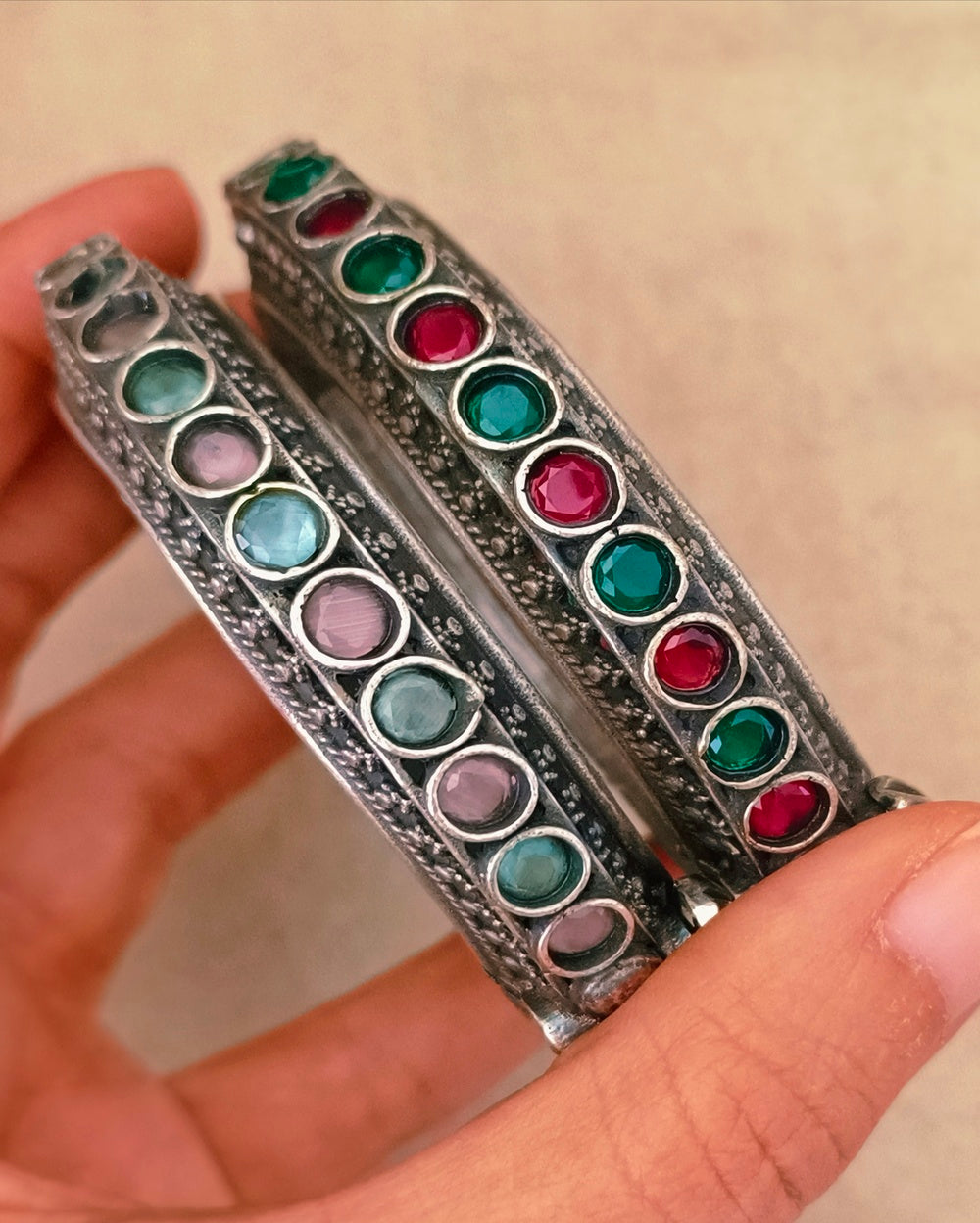 Aahan Stone Bangles