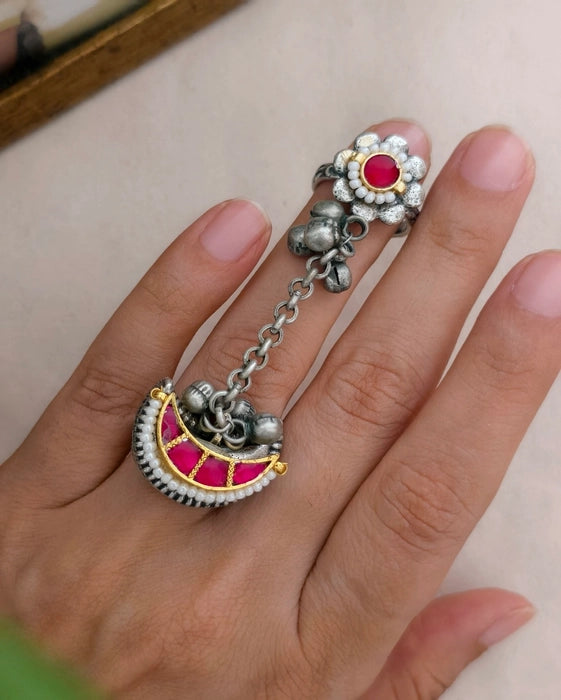 Gayatree Dual tone Ring