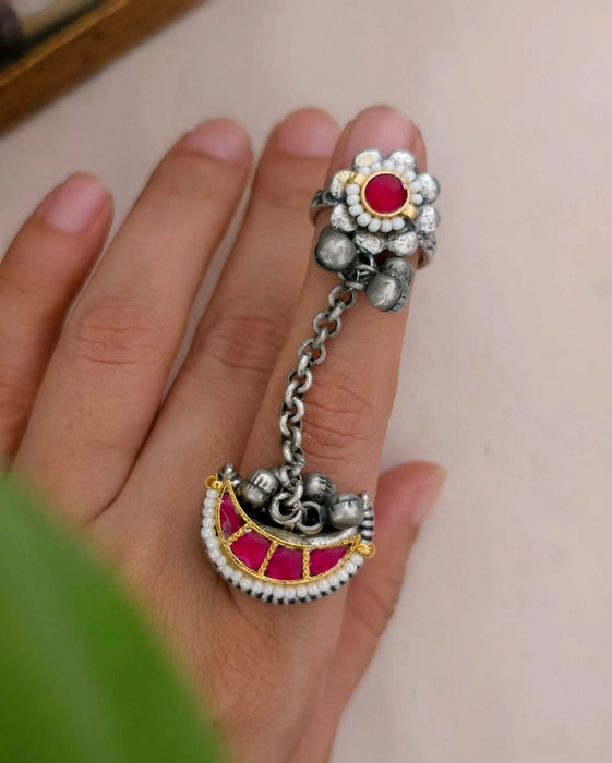 Gayatree Dual tone Ring