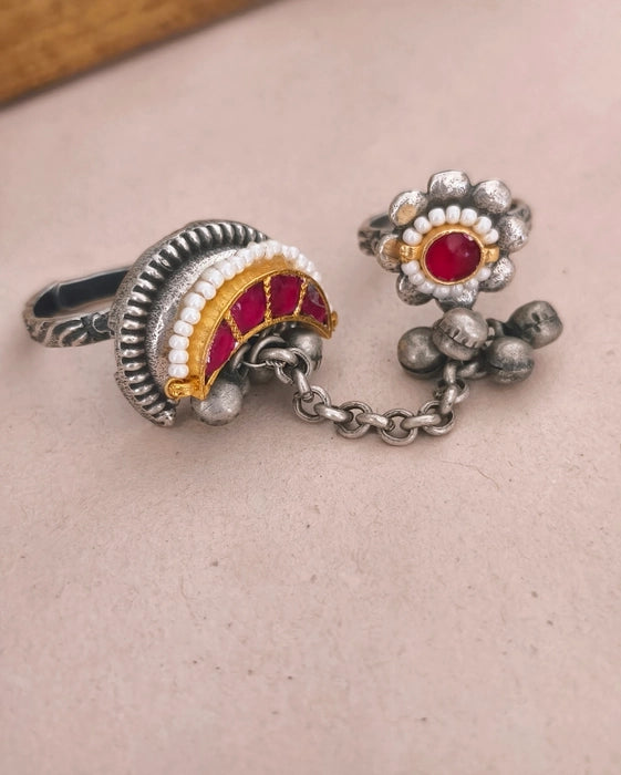Gayatree Dual tone Ring
