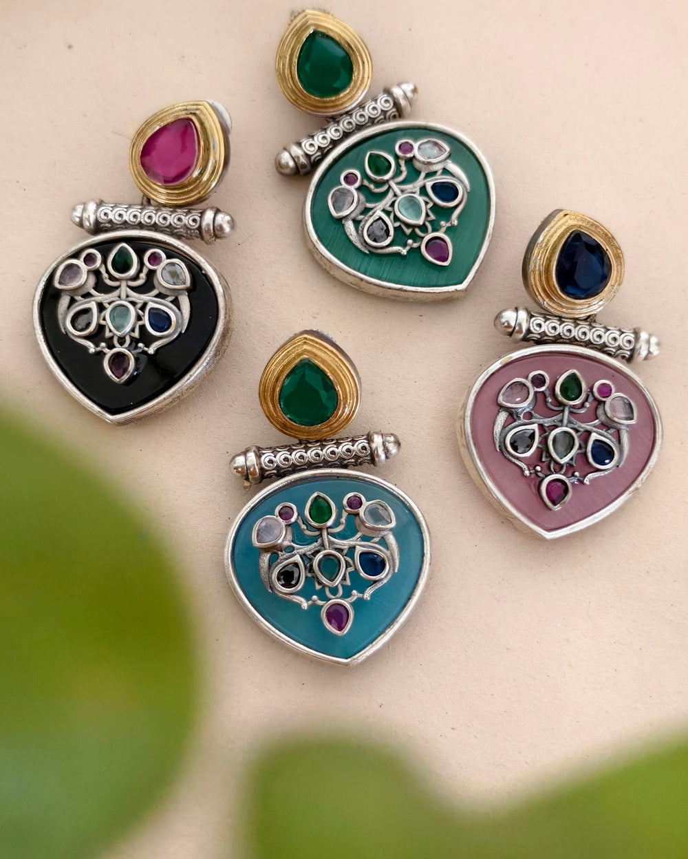 Jiasha Dual tone Danglers