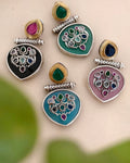 Jiasha Dual tone Danglers