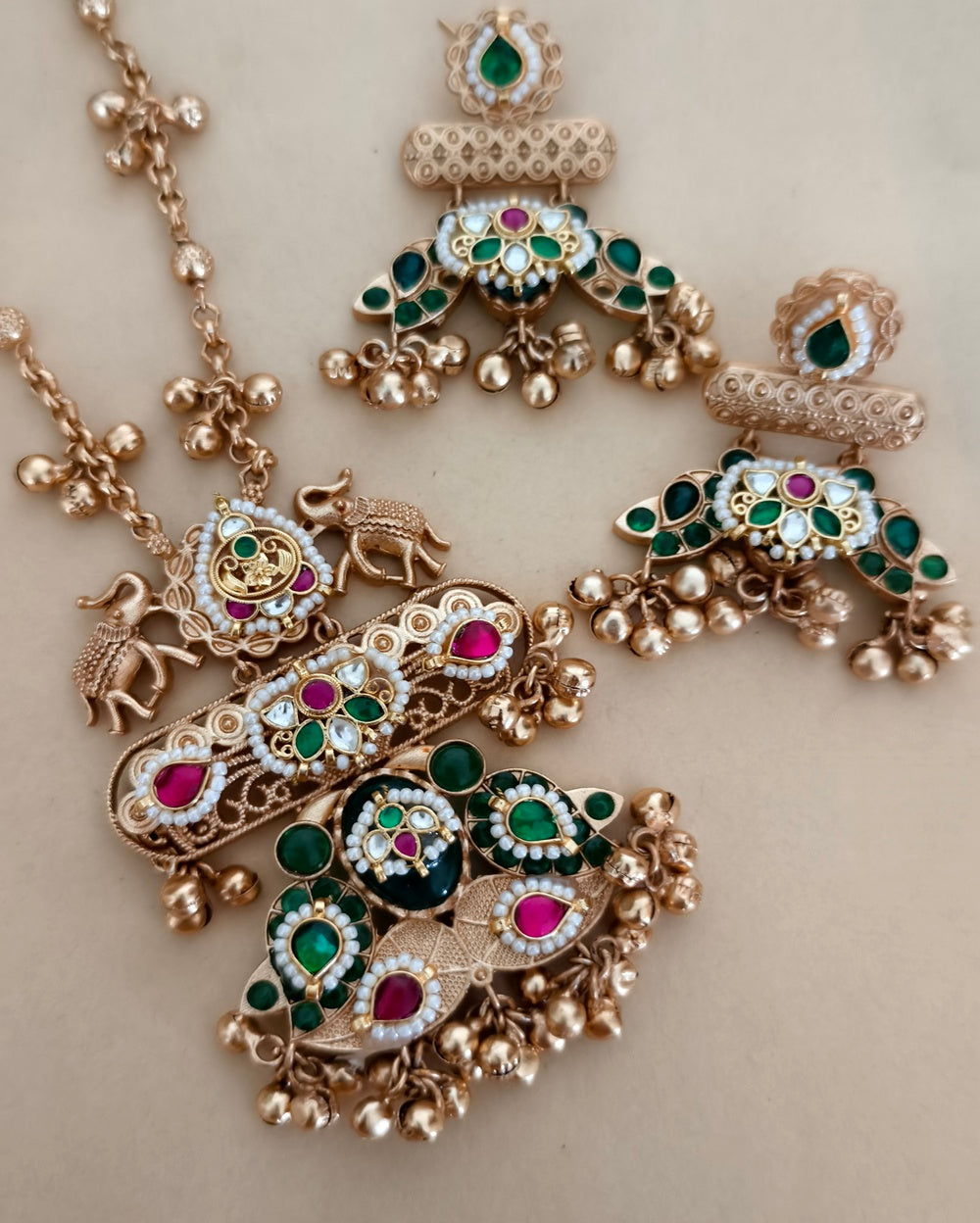 Kanishka Golden Necklace
