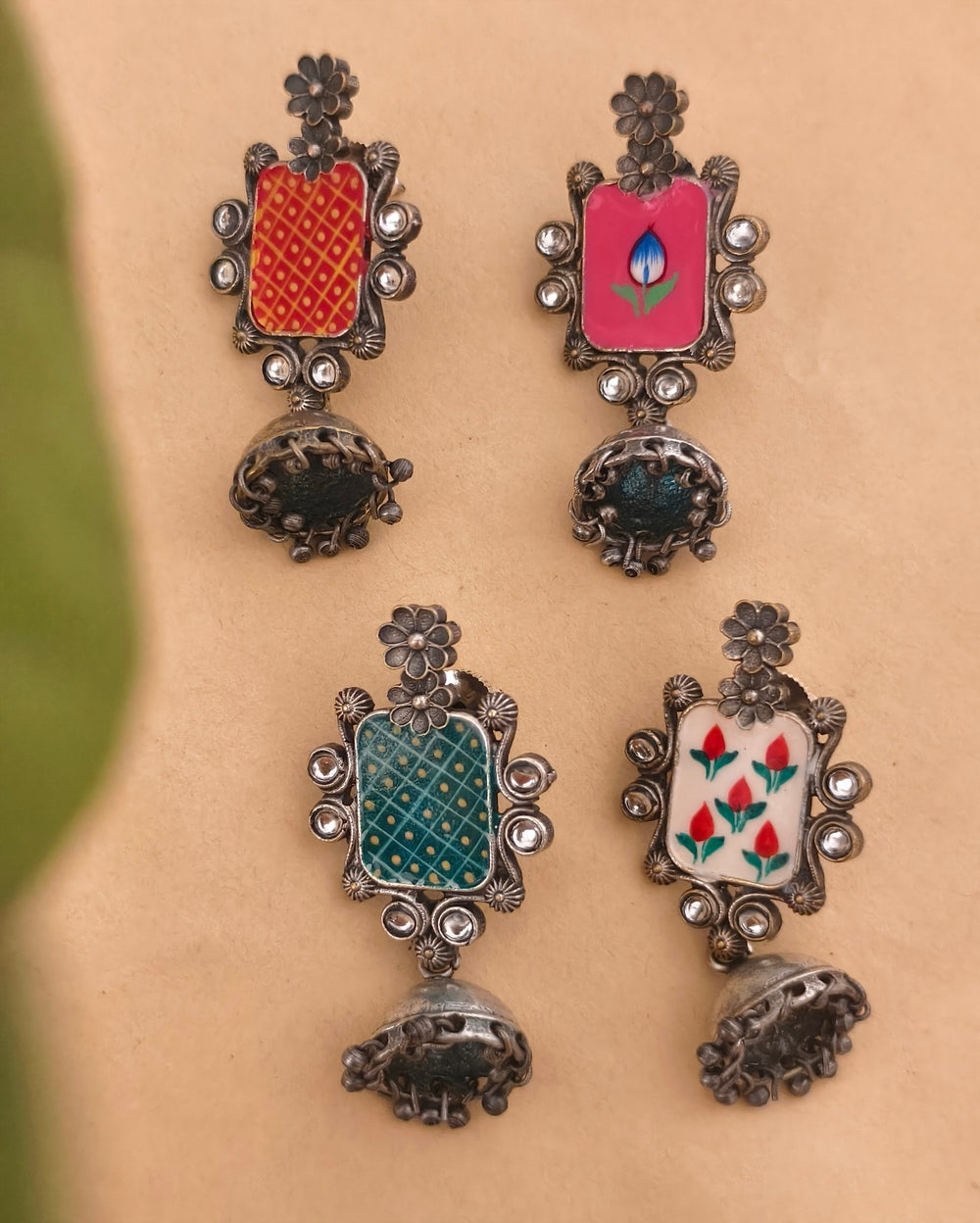 Wishi Meenakari Jhumki