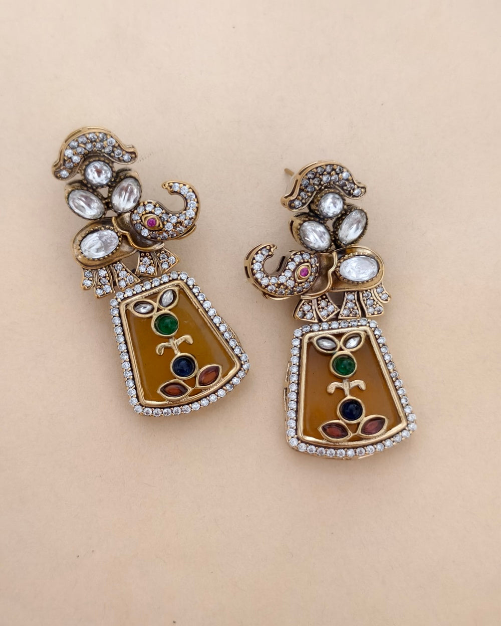 Elephant Statement Earring