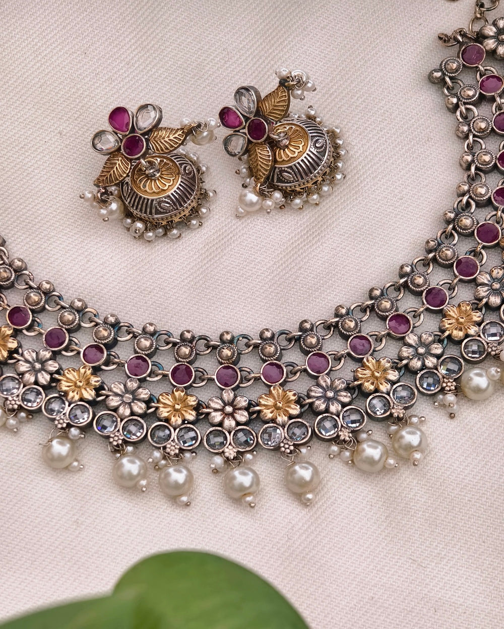 Riddhi Dual tone Necklace