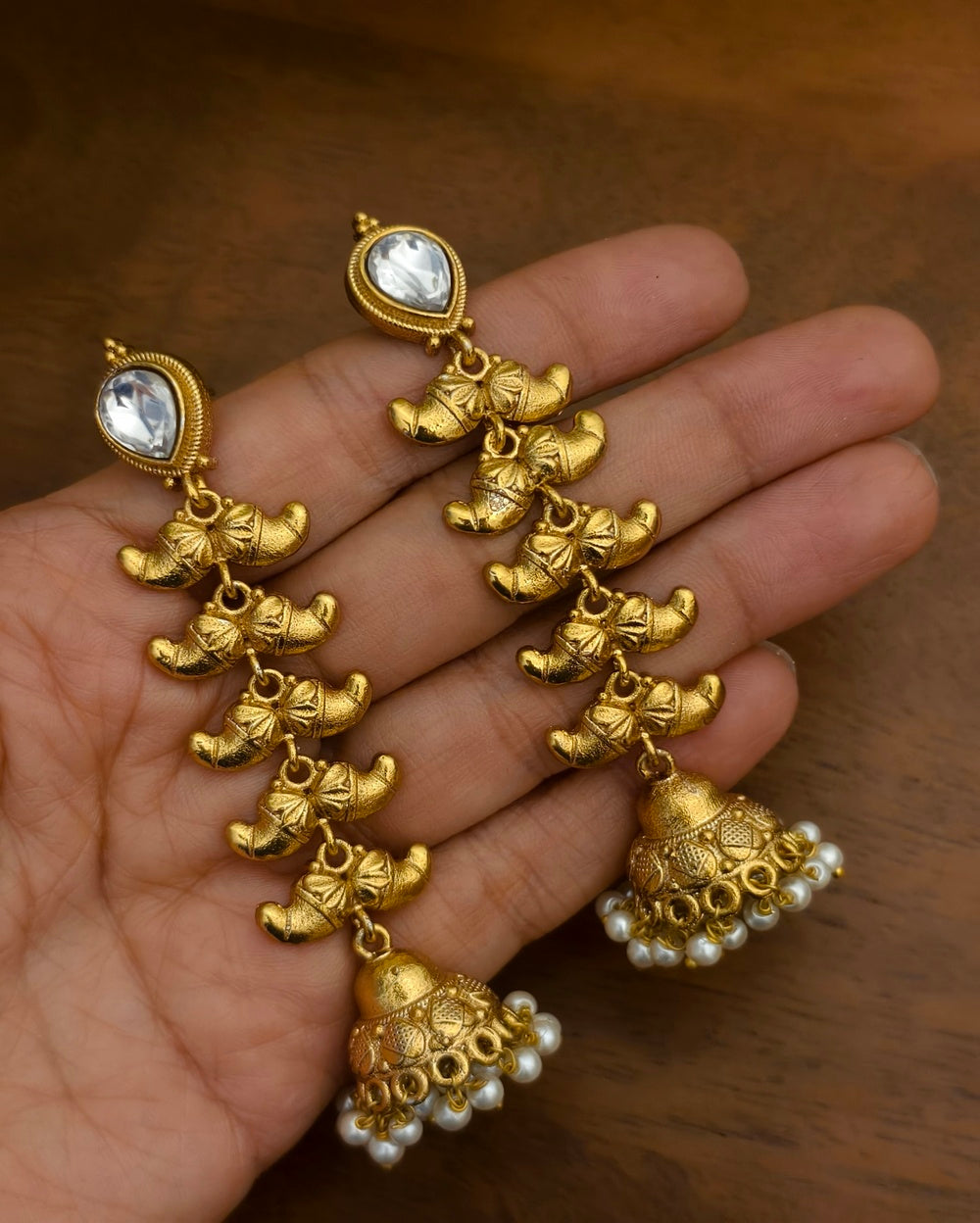 Hiral Golden Jhumki