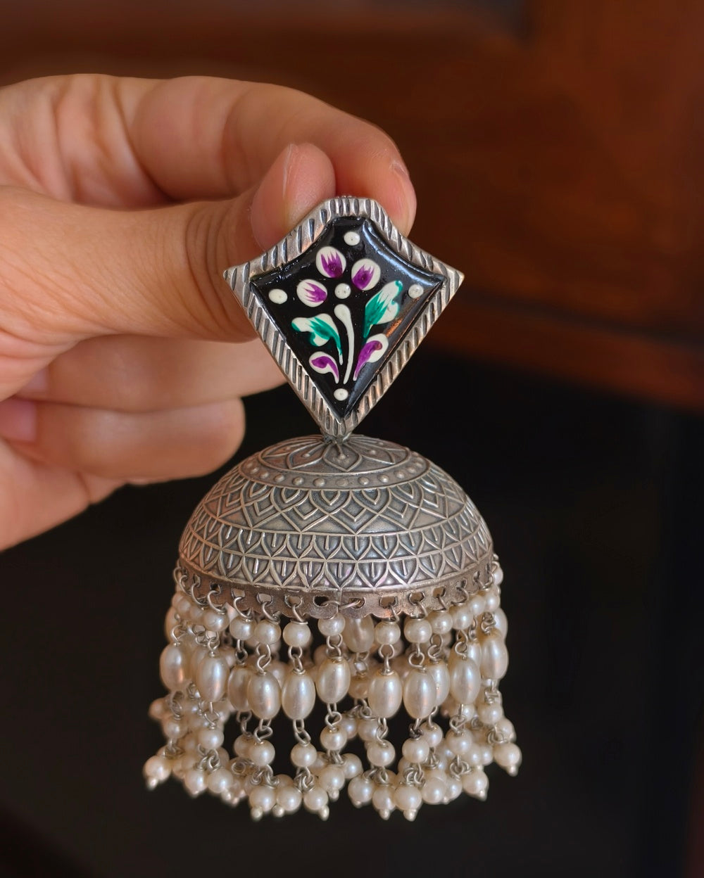 Gia Meenakari Jhumki