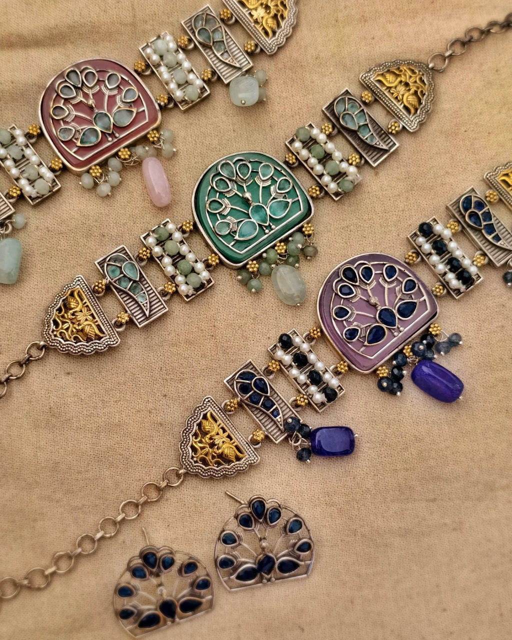 Chanchari Dual tone Chokers