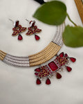 Zeenia Dual tone Necklace