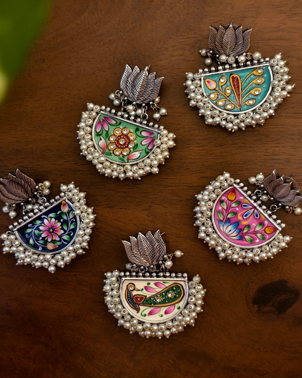 Lotus Meenakari Dangler