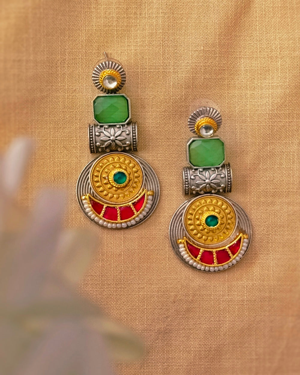 Reya Kundan Earrings